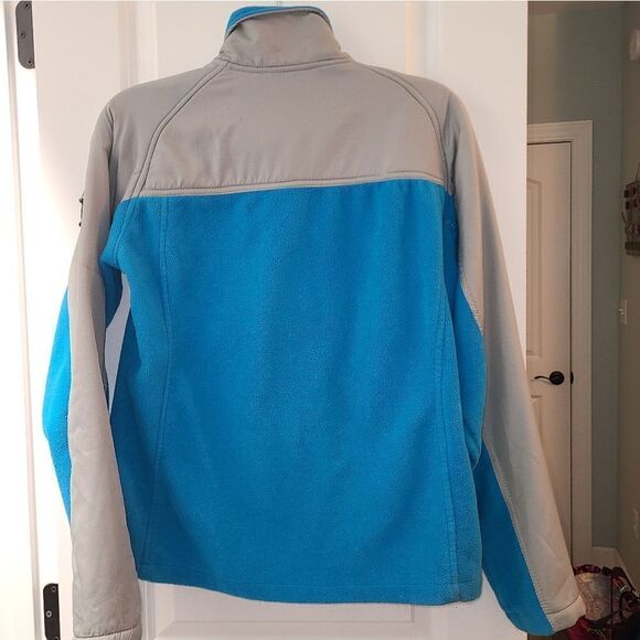 Snozu Teal Blue Fleece Zip Front Jacket - Picture 8 of 9